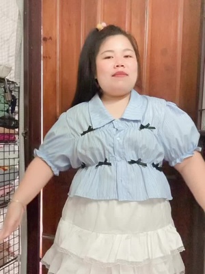 #สาวอวบแต่งตัว 