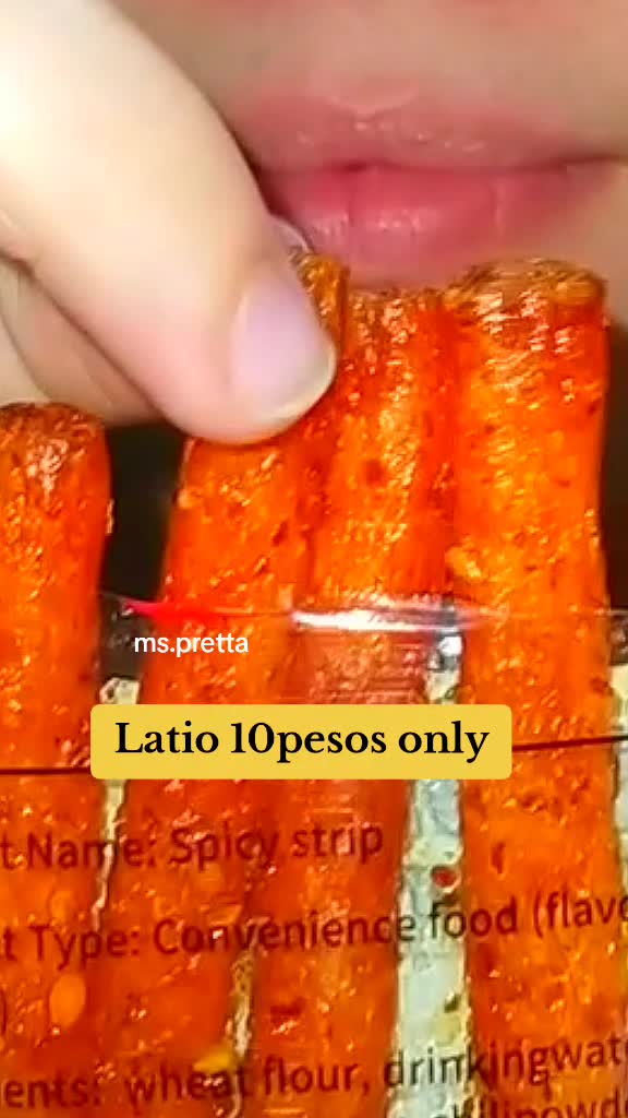 Click yellow basket to order yummy latio #latio #viral #trendingsnack #fyp #asmr #mukbang 