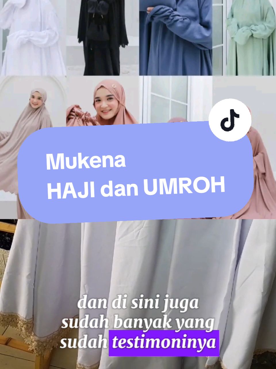 Mau ibadah jadi lebih khusyuk?Mukena haji dan umroh terbaru kami hadir dengan bahan yang super lembut dan adem, bikin kamu nyaman seharian!    Siapa bilang mukena harus monoton? Mukena haji dan umroh kami punya desain modern yang stylish, cocok buat kamu yang ingin tampil beda saat ibadah. #mukenahaji #mukenaumroh #desainmodern #fashionmuslim  #ibadahlebihnyaman #promoguncang1212 