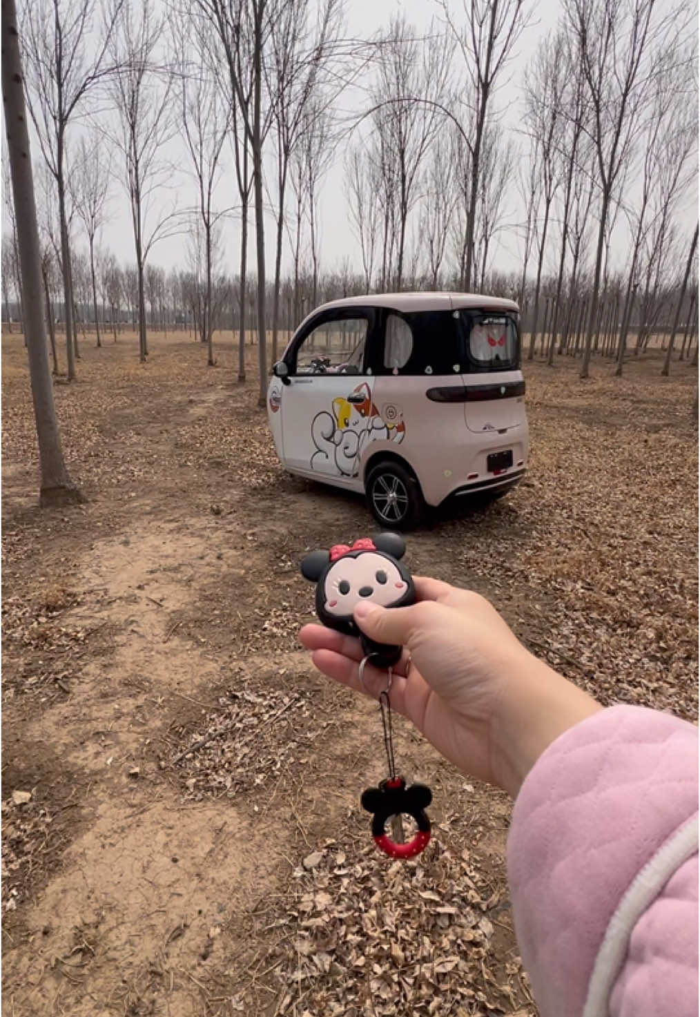 Be idle, driving my tricycle to camp in the Woods.🏕️🍲🌲 #minicar #tricycle #campinglife #limousine #electriccar #Outdoor #relax #fyp 