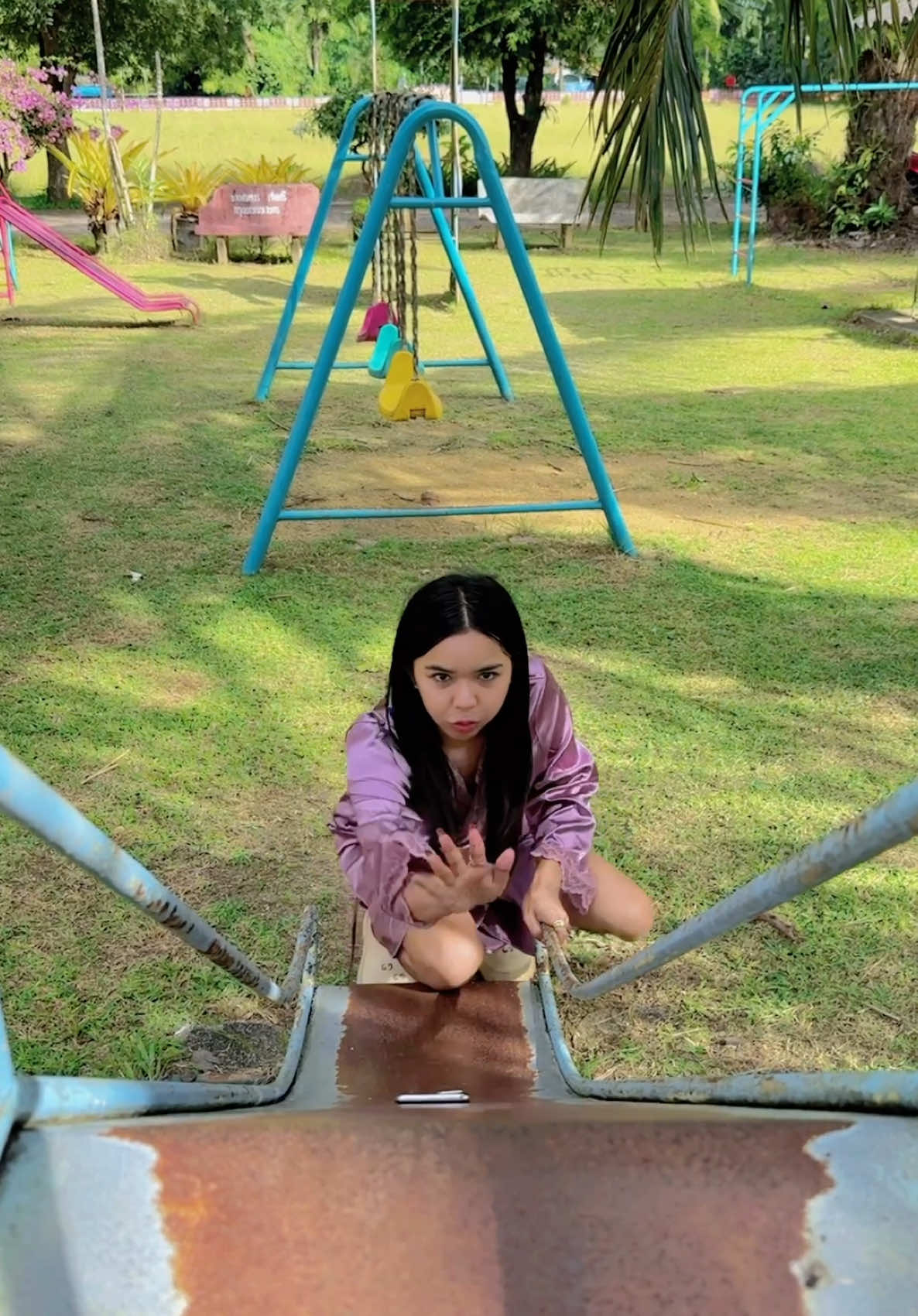 มาถ่ายคลิปกันแบบคนมีมืออาชีพกันค่ะ📸🎢🛝🎡 มาดูกันว่าคลิปจะออกมาเป็นยังไง ? #อะต๋อม #foryou 