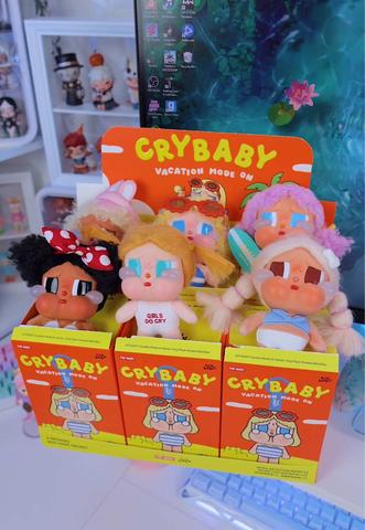 新品 CRYBABY Vacation Mode On ぬいキー labubu CRY BABY! - POP MART