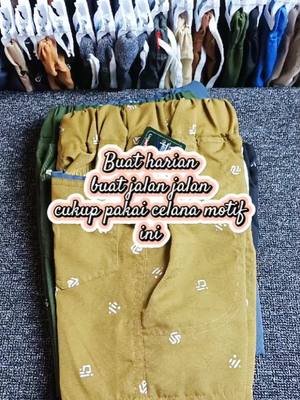 bungkus bawa pulang #celanaanak  #celanachinos  #chinosmotif 