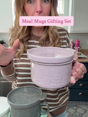 These meal mugs make the perfect Christmas gift for anyone. But they are also great for soup and casserole season! #soupseason #fallfood #christmasgiftidea #affordablegifts #qvcloyaltyprogram 