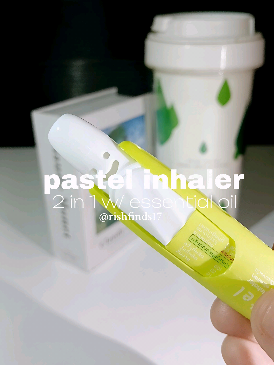 Replying to @ny333l Enchong Dee Inhaler! 😍 The cutest 2 in 1 essential oil inhaler na must-have sa bag! 🌿💨 Instant refresh, perfect for stuffy nose & dizziness! 🤩 #enchongdee #inhaler #outfit #pastelinhaler #mangoflavor #trapal #2in1 #essentialoil #stuffynose #dizziness #budolfindsph #fyppppppppppppppppppppppp #viraltiktok #trendingsong #rishfinds17 