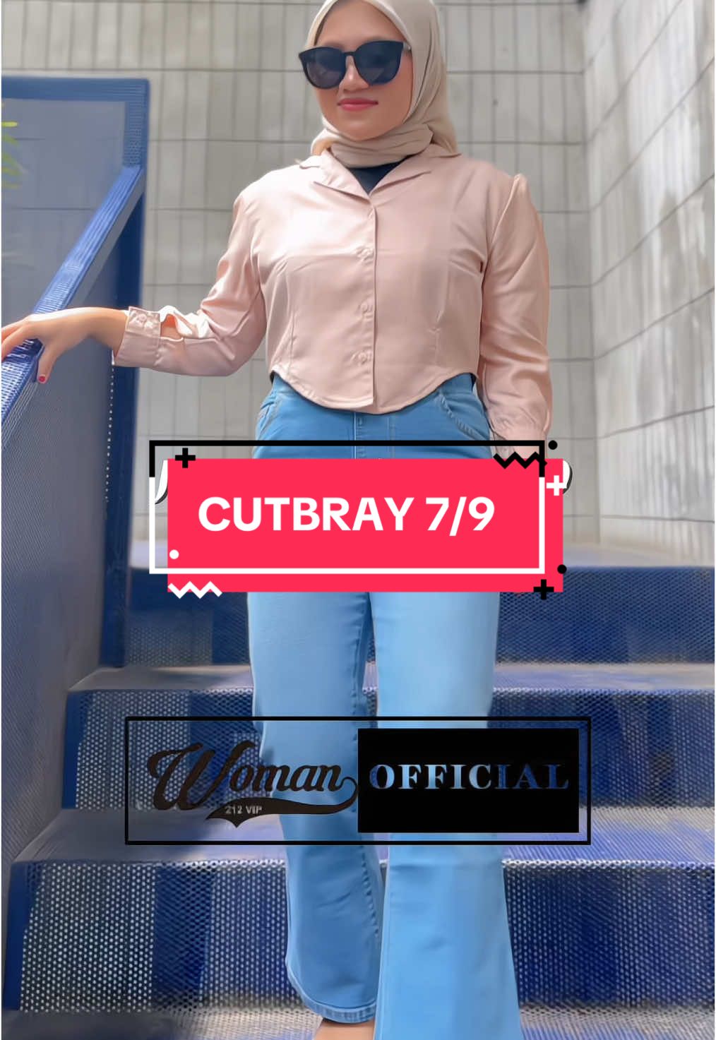 ON Model TB 145 pakai Cutbray 7/9 tapi jadi celana Cutbray Panjang yah😍 Jadi aman banget! Yang punya TB petite gak usah motong celana lagi🫶 #celanajeans #celanapinggangkaret #cutbrayjeans #jeanscutbray #cutbrayjeanswanita 