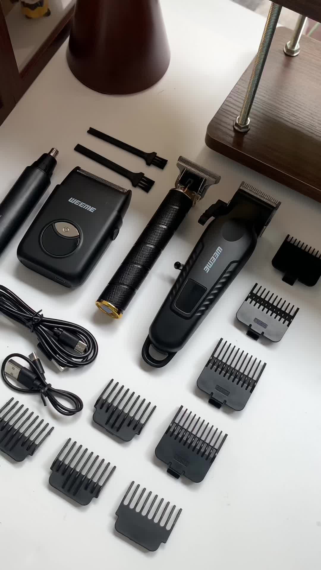Trim, profile and clean with one kit, Ideal to maintain your style every day #RecortadoraPro #EstiloMasculino #LookPerfecto #CuidadoPersonal #SetCompleto