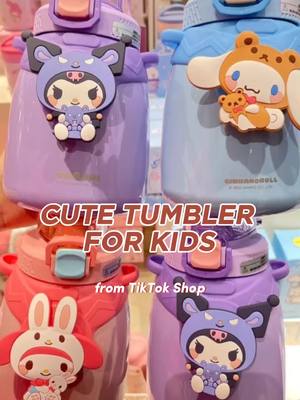 Cute Tumbler for Kids ✨ Click the yellow bag to order 🛒 #tumbler  #cutetumbler #waterbottle  #tumblerforkids #schoolessentials #forkids #forschool #watertumbler 