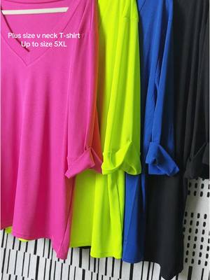 #plussizetiktok #vneck #plussizefashion #shortsleeve #tshirt #basictop #comfy #tiktokmademebuyit #dealdrops #casuallook #spotlight