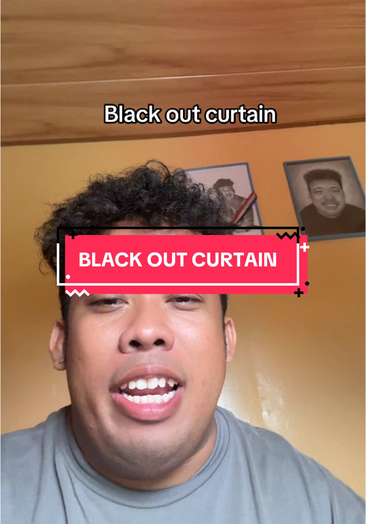 BLACK OUT curtain with free sabitan 