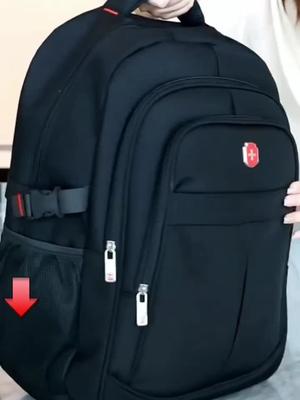 Halo bag Fashion Large Laptop Backpack Oxford Black High School Bags Student 198 pesos only#bag