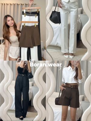 กางเกงแบรนด์ @Boran.wear คือคุณภาพเกินราคามากกก แนะนำให้เก็บเลยค่า 🤎👀🤏🏼 ##boranwear #pants#shorts #กางเกงขายาว #กางเกงทํางาน #ของดีบอกต่อ #fyp 