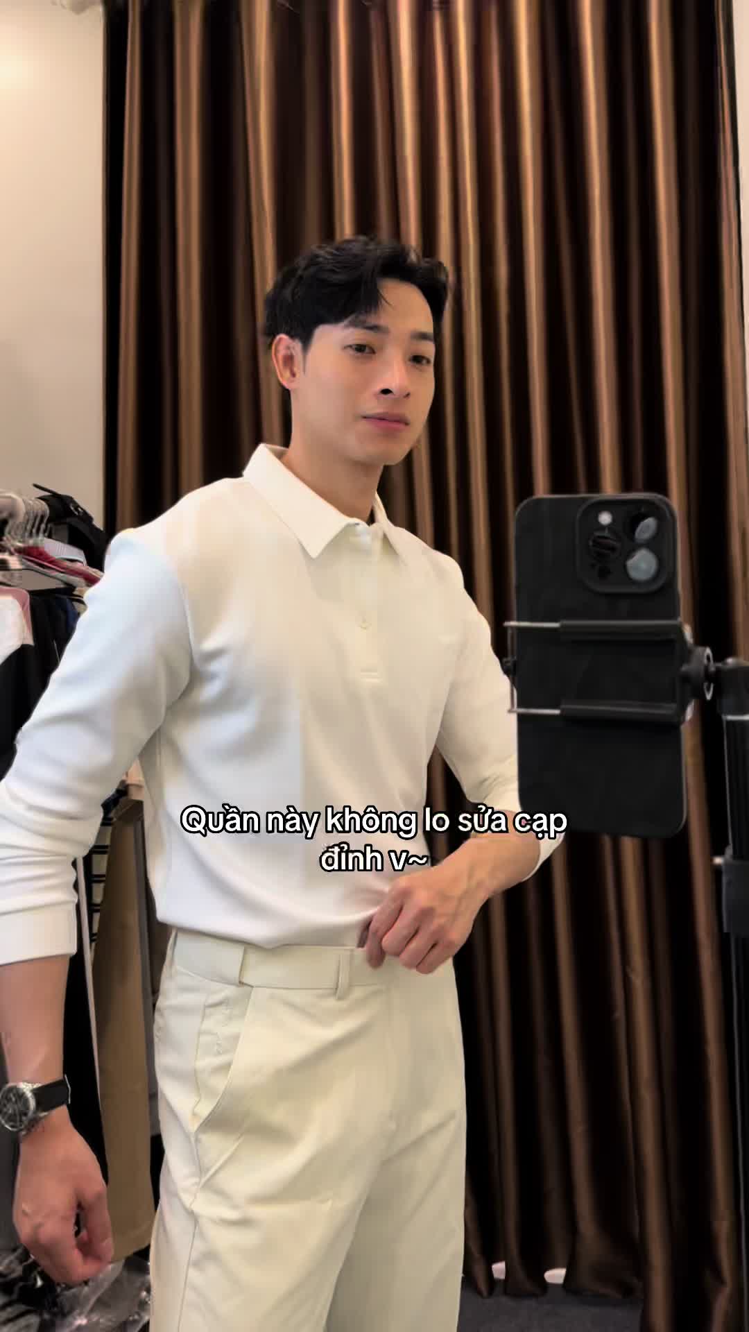 Không lo sửa cạp #quanaonam #thoitrangnam #outfit #phoidonam #tupolice 