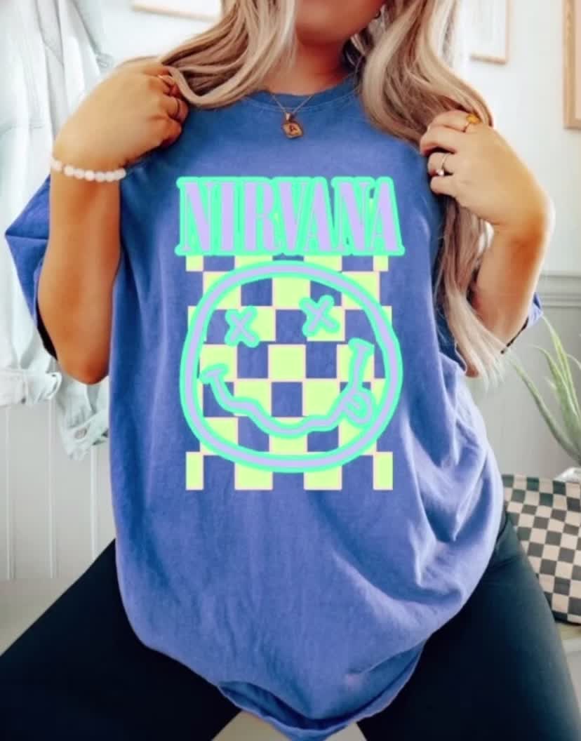 Nirvana Graphic tee just added to tik tok shop #preppy #concert#bandtee#fypシ゚viral #fyppppppppppppppppppppppp #summervibes #trending #graphicshirt#bandshirt#grungeaesthetic #rockandroll #aesthetic 