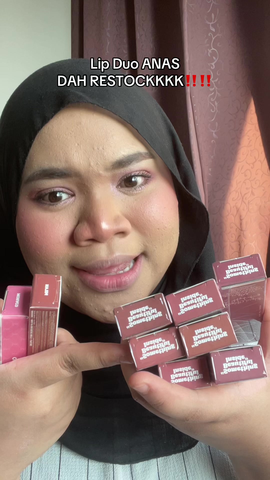 Wehhh dah restockk!! 😭😭 #ANASLipDuo 