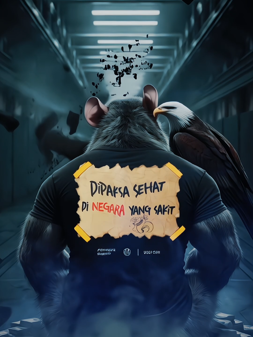 Dipaksa Sehat Dinegara Yang Sakit,Tikus dalam Garuda #kaoskatakata #kaossindiran #lewatberanda  #koruptor #tikusberdasi #tikusdalamgaruda #