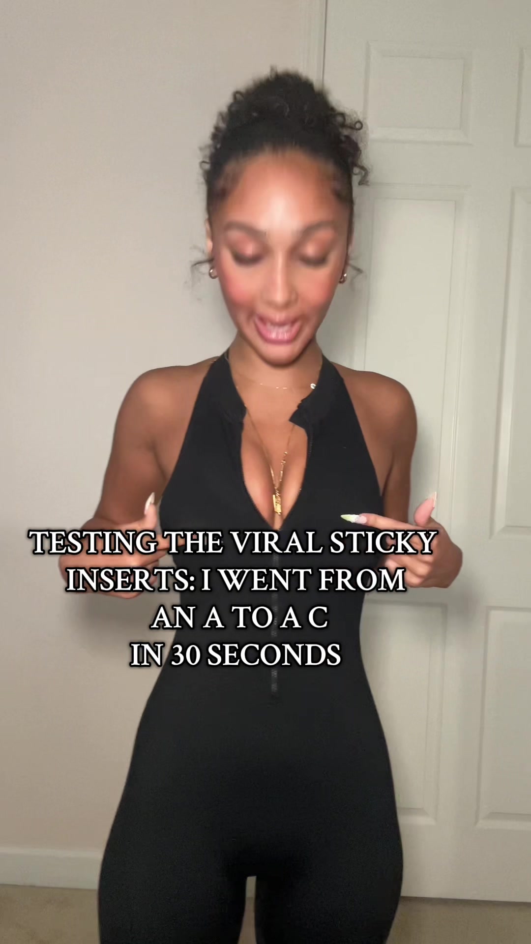 YALL BETTER COME UP HERE AND GET ONE OF THESE #stickyinserts #stickybra #transformation #ootd #fyp #nailahjadee 