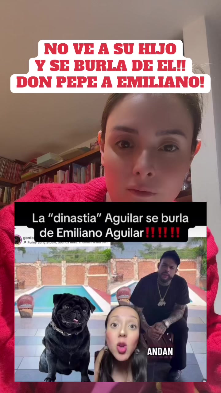 #pepeaguilar se burla de #emilianoaguilar muy triste. 