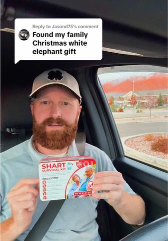 Replying to @Jasond75 The Funniest GAG GIFT of 2025! 😂 #shartsurvivalkit #whiteelephant #giftidea #funnygifts #gaggifts 