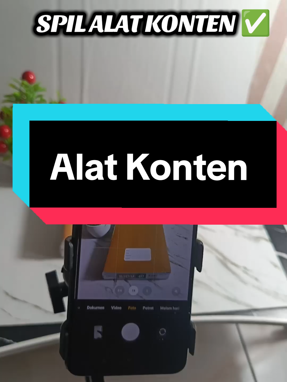 pemula gak usah beli banyak2 deh buat alat tempur, beli ini aja udah bikin konten estetik #wallpaper #standholder  #pemula #affiliatetiktok #30harireviewproduk #satukontentiaphari 