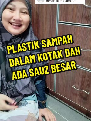 Sekarang plastik sampah dalam kotak dah ada 3 saiz. Plastik sampah ada pemegang ada kat beg kuning saiz 10L, 20L dan 50L. Senang nak simpan, kuantiti banyak tahan berbulan. Plastik sampah tak mudah bocor, senang nak ikat. #plastiksampah #bycthajarismail