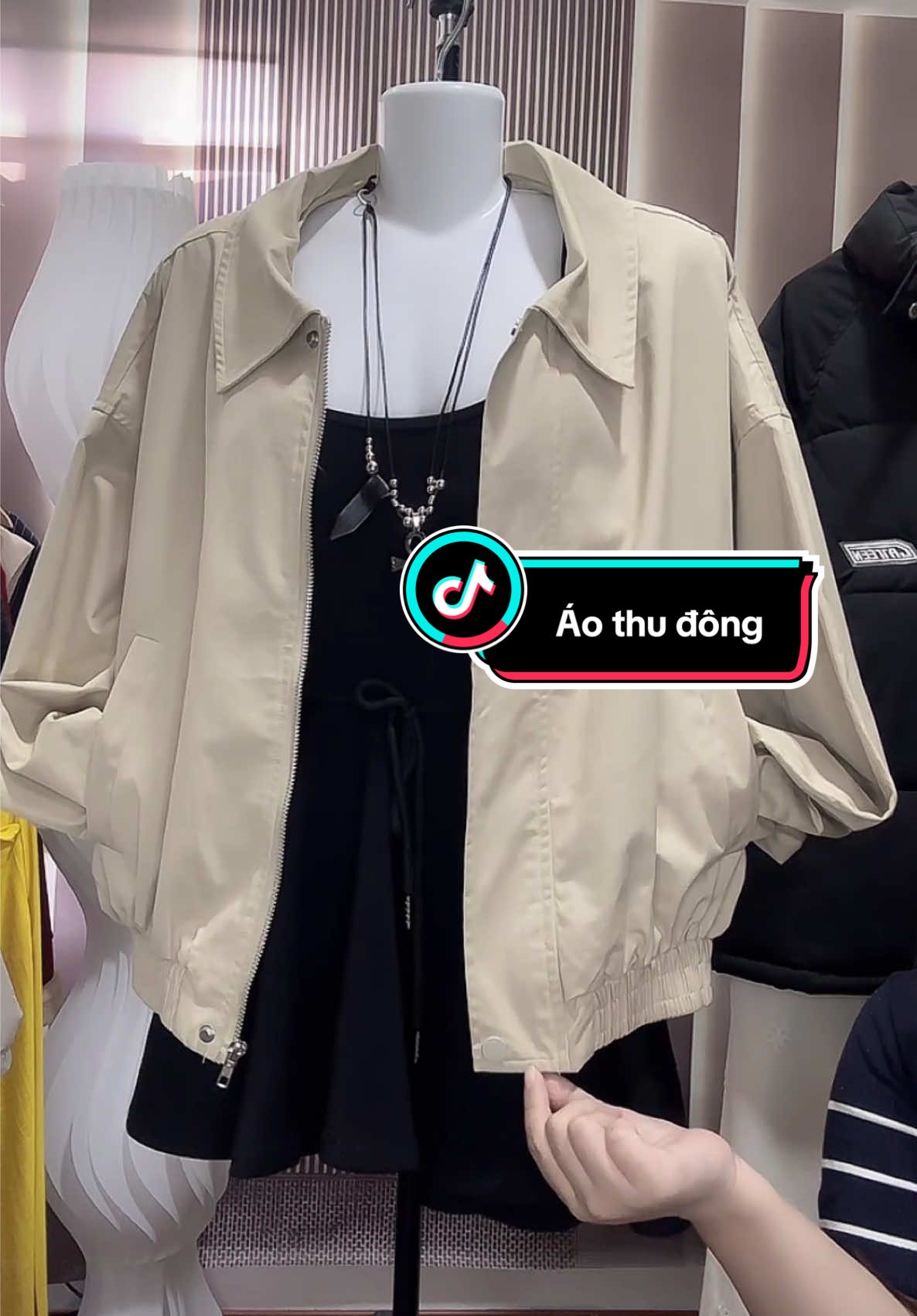 Áo khoác thu đông dáng bomber đi học đi làm #tiktoklive #livehighlights 