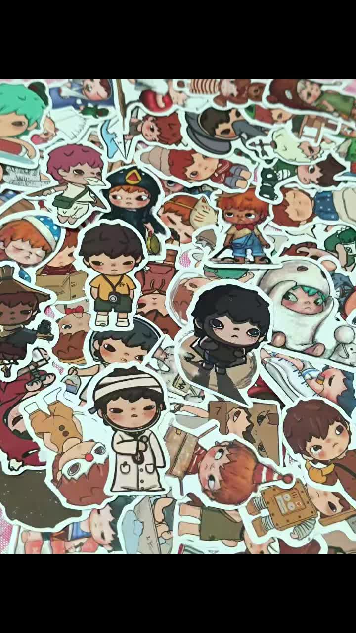 Hirono stickers cutie 💖 Click the yellow basket to order!  #fyp #hirono #popmart #foryou #fyppppppppppppppppppppppp #affiliate 