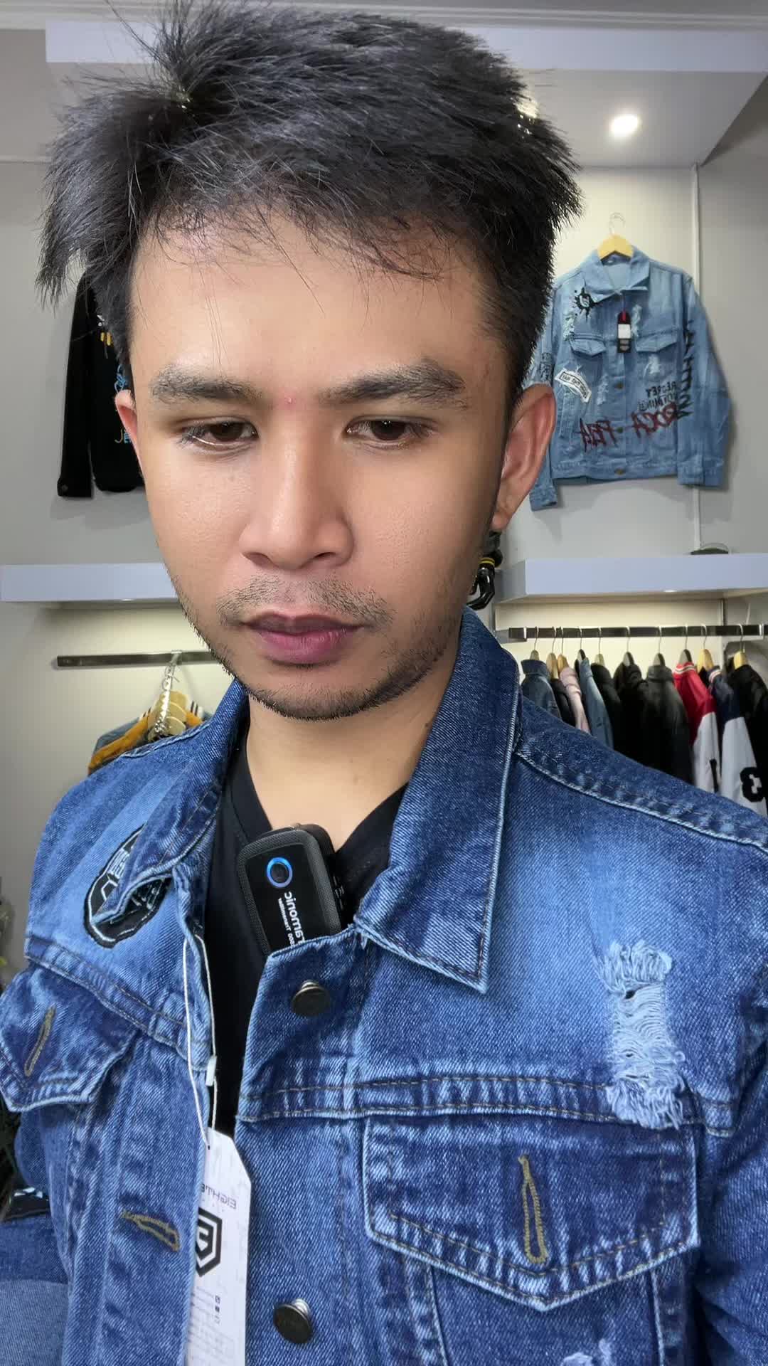 Jaket jeans full bordir #jaketjeanspria #jaketpria #jaket 