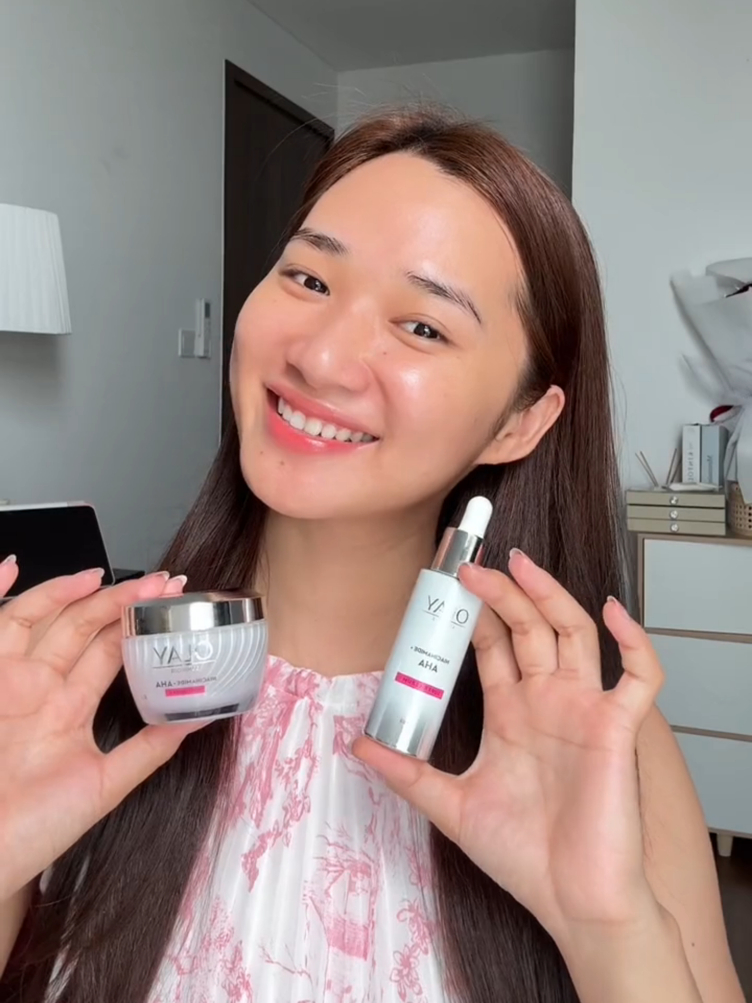 Mờ thâm mụn cực kì đỉnh cao! #OLAY #OLAYAHA #AHA #Niacinamide #Skincare