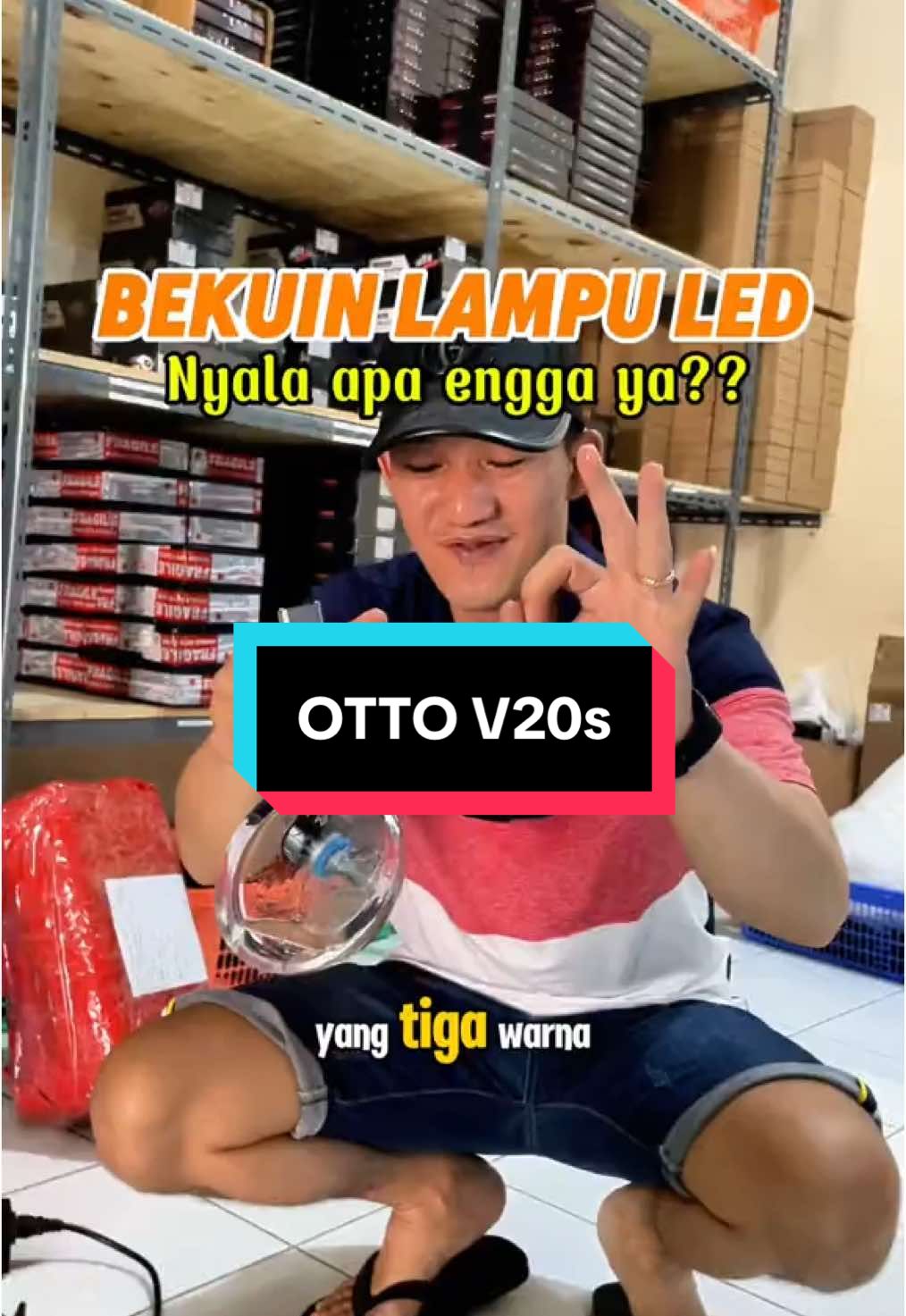 OTTO V20s 3 WARNA BEKU AJA MASIH NYALA #lampuledotto #lampumobilotto #ottov20s #squadotto #sahabatpenerangan 