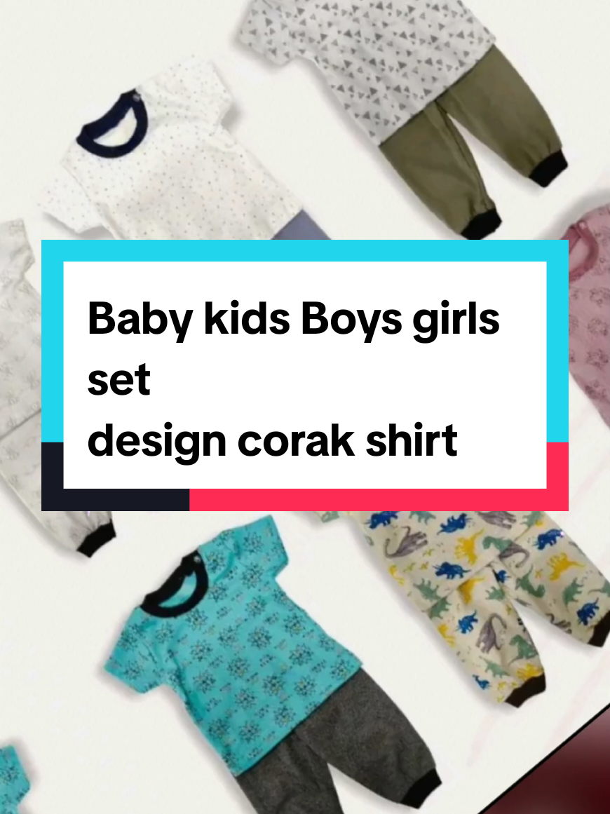 Kids boys girls set design corak shirt pants #CapCut #bayitiktok #bayi #babytiktok #baby #boys #boy #girl #girls #daddy #dad #father #mother #mum #fyp #kid #kids #kidsoftiktok  #fyppppppppppppppppppppppp #fypage #cotton #set #sale #color 