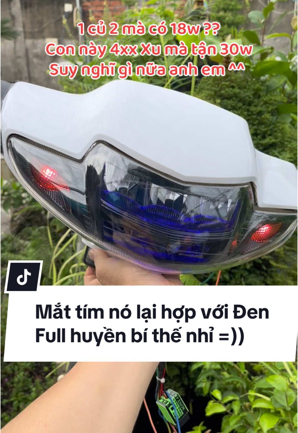 1củ 2 cũnng chỉ sáng có 18w thôi anh em nhé. Con này sáng tận 30w demi xanh băng mà có  4xx Xu thôi. Còn chần chừ gì nữa các chàng trai ^^ #wavezxkieng🤩 #led2tangwavenho #wavenhodokieng #wavezx #wavezx #mikanmgp #samuraimgp #wave 