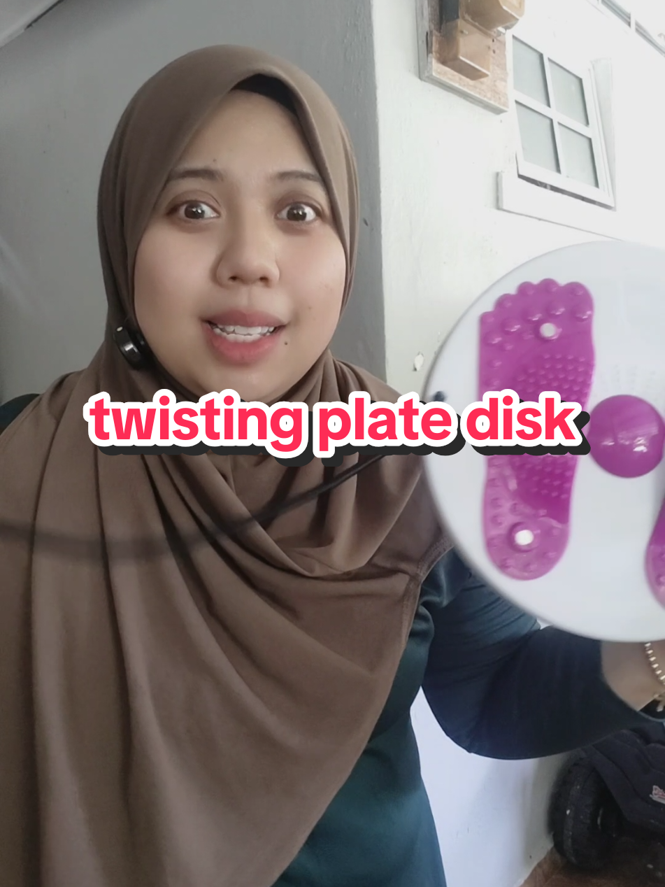 Twisting plate disk #twistingplate #excercise #bersenam #senaman  #workoutfromhome 