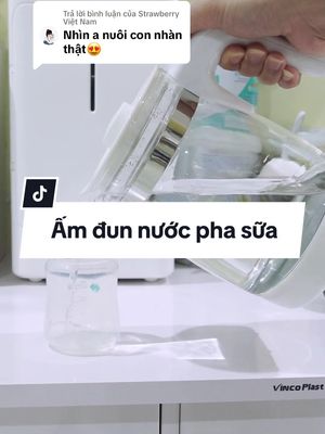 Trả lời @Strawberry Việt Nam bố mẹ nuôi con nhàn cũng là do có những thiết bị hỗ trợ như thế này đấy ạ. Trong có trình nuôi con có thể ấm đun nước pha sữa là một món đồ không thể thiếu rồi #sonsovo #bobimsua #longervideos #muataitiktok #mevabe