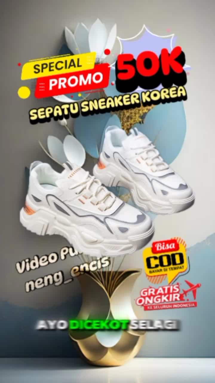 SR Sepatu Sneakers Korea LYLIA #sepatuwanita 