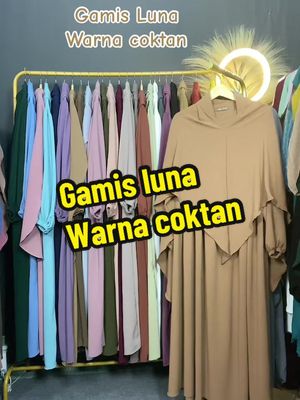 Gamis luna set jilbab bahan ceinkle airflow muat bb 40 s/d 95 #gamismurah #gamisdewasa #gamissethijab 