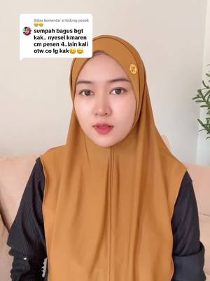 Membalas @si hidung pesek🤭🤭 warna coknisnya cantik banget bikin cerah ke wajah 😍