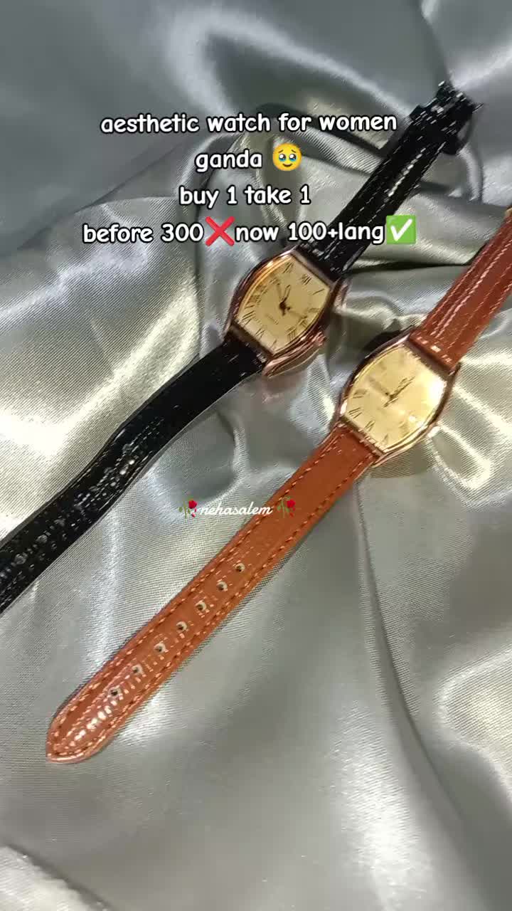 aesthetic watch for women buy 1 take 1 100+ lang bakit subrang Ganda mong watch tapus mura pa  pag dumaan Sayo to check muna girl  #aestheticwatch  #watch  #watchwomen  #watchforwomen 