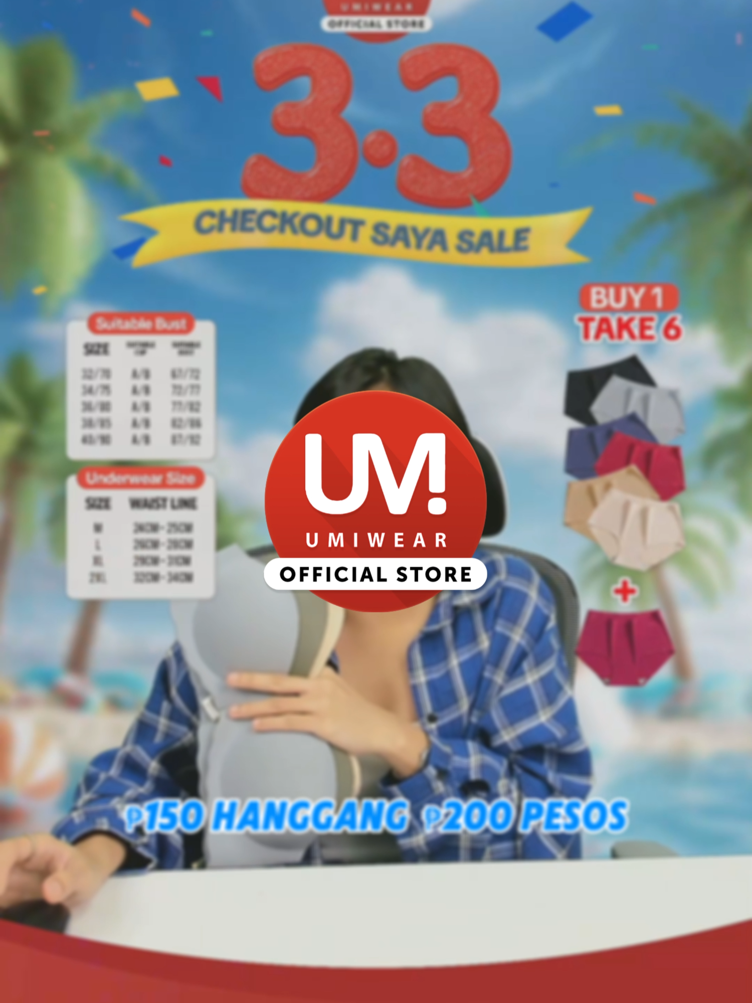 3 comfy bras for just 188 pesos?! 😱💖 Level up your everyday essentials with Umiwear! 🙌🏼 Don't miss out on this amazing deal! #umiwear #umiwearph #highquality #bra #fyp