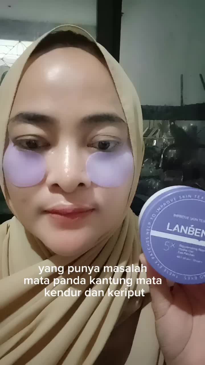 masker mata retinol anti aging dan anti keriput 🤗🤗 #masker #maskermata #lanbena #eyemask #retinol #fyp #viral 