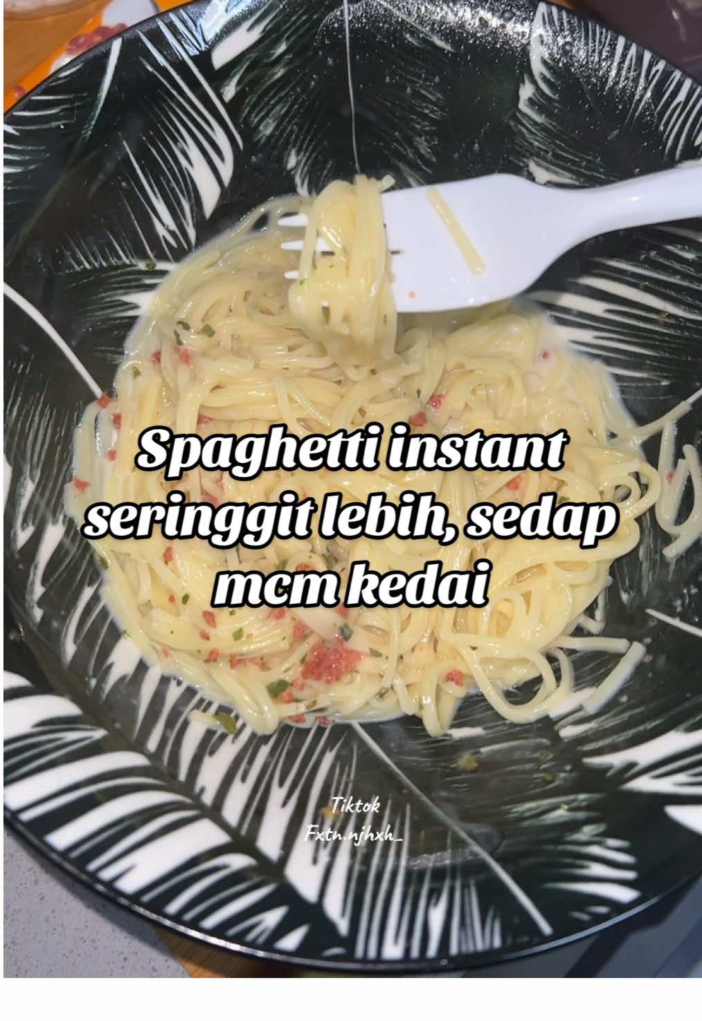 Weh tk expect rasa dia mcm ni!!! Sedap sgt ni #spaghetti #spagetiinstan #spaghetticarbonara 