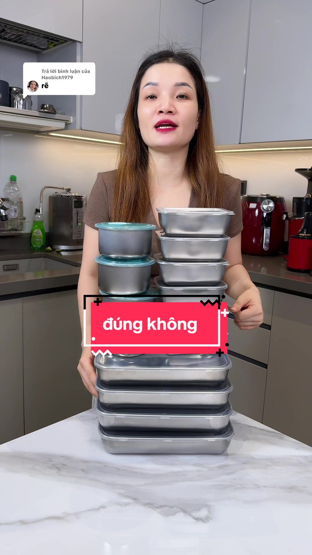 Trả lời @Haobich1979 công nhận rẻ bất ngờ luôn ạ  #hopinox #hopinoxdungthucpham #hopinoxdungthucan #dogiadung #oanhoanhtaphoa 