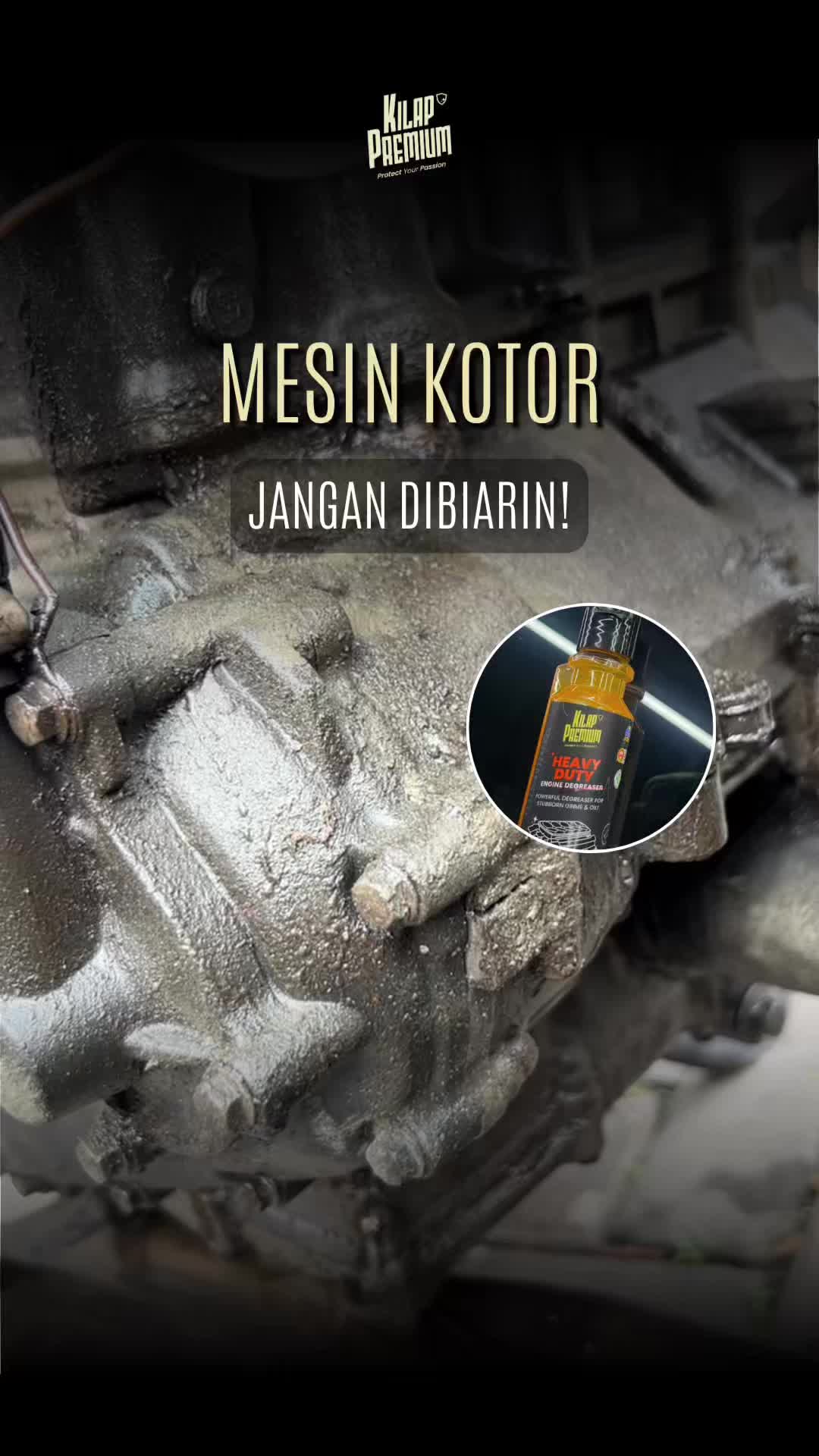 Body udah ganteng, ehh mesinnya berkerak karena olinya bocor. Gak banget!😳  Bersihinnya jangan pake sembarang produk sob. Pilih yang udah pasti bersih, pasti aman Minkilap selalu saranin pake Heavy Duty Engine Degreaser by Kilap Premium yang ampuh angkat kerak di mesin bahkan yang sudah bertahun tahun sekalipunn. Produknya sudah teruji dan berizin edar, jelas kualitasnya gak usah kamu raguin lagii Amankan stokmu, checkout sekarang sebelum kehabisan sob #PembersihMesin #PembersihMesinMotor #PembersihKerakMesin #PembersihNodaMesin #PembersihCrankcase #EngineDegreaser #HDED #KilapPremium
