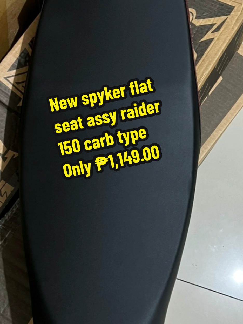 New spyker flat seat assy raider 150 carb type Only ₱1,149.00!#goodquality #legittiktokaffiliate💯 #fypviraltiktok🖤シ゚☆♡ #fyppppppppppppopular💚💟❣🖤💖 