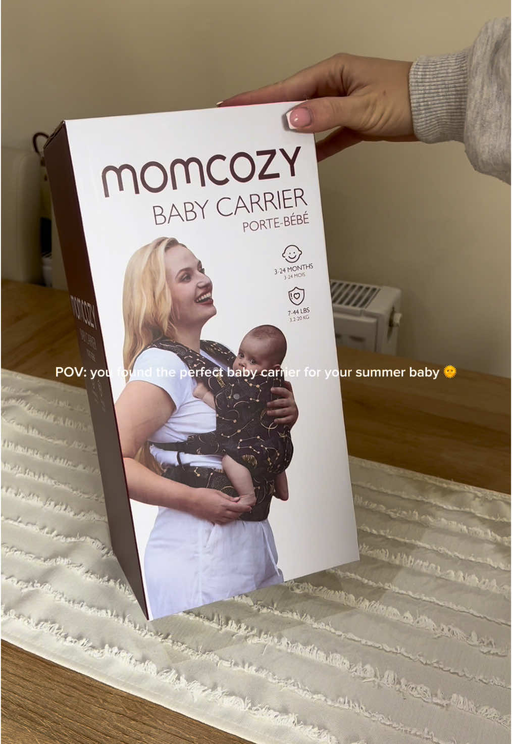 So excited to try this! The colour, design, quality is insane 😍 #mumsoftiktokuk #motherhood #pregnancyjourney #pregnancy #babynumber2 #2under3 #postpartum #babyrecomendation #newbornrecommendations #babycarrier #momcozy @MomcozyUK 