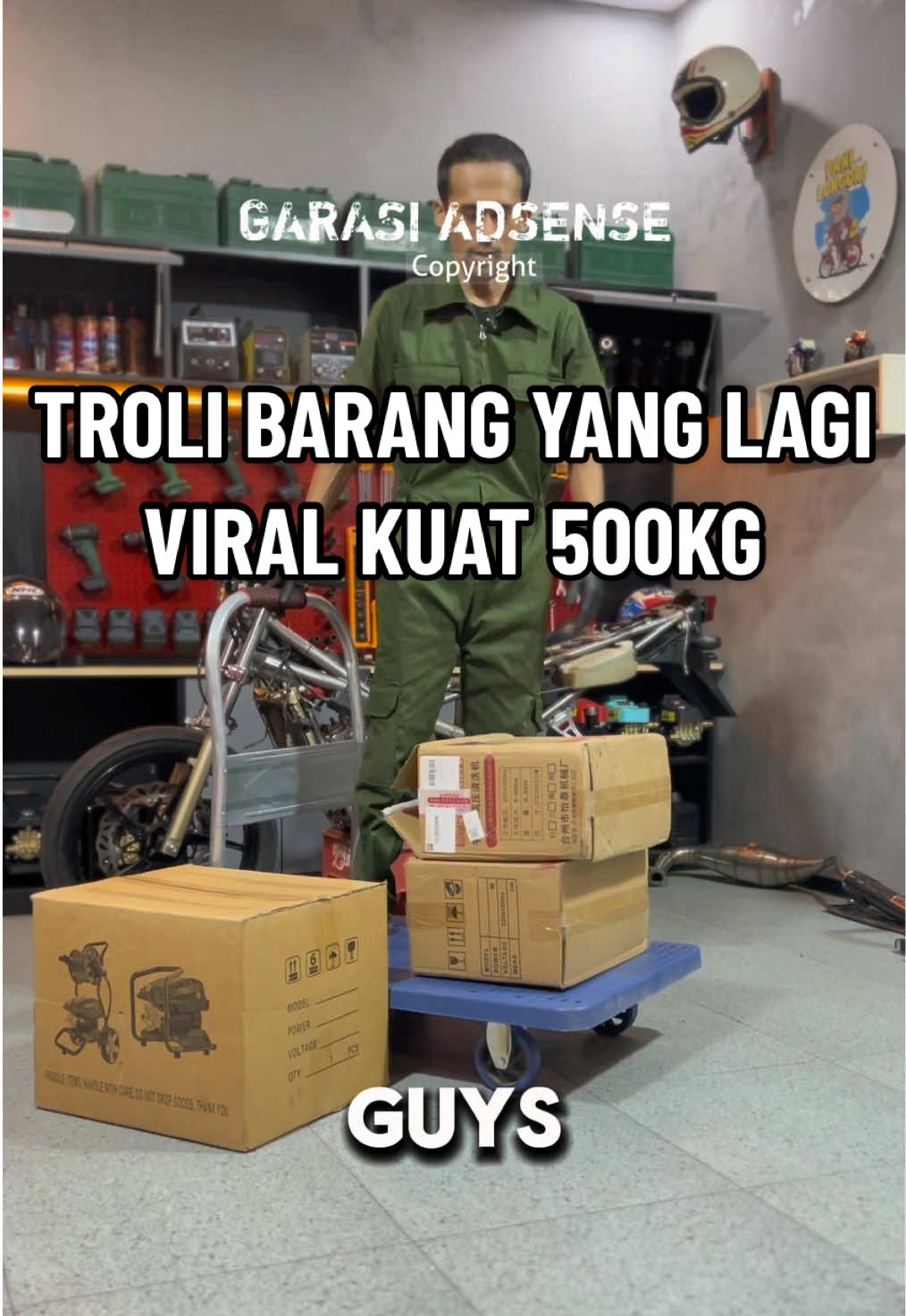 TROLI BARANG SUPER KUAT YANG MAMPU MENAHAN BEBAN HINGGA 800KG 😍🔥  #handtruck #trolibarang #troli #troliserbaguna #trolimurah #trolimultifungsi 