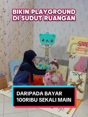 Mending bikin playground sendiri kan. Mulai 100ribuan udah bisa bikin anak seneng punya tempat bermain sendiri yang seru 🤩🥳 #playground #playground😍😍😍😍 #tempatbermain #playgroundanak #perosotan #rockinghorse #playmate #mainananak #promoguncang1010 #wibgajian #speedsofficialstore #rheven
