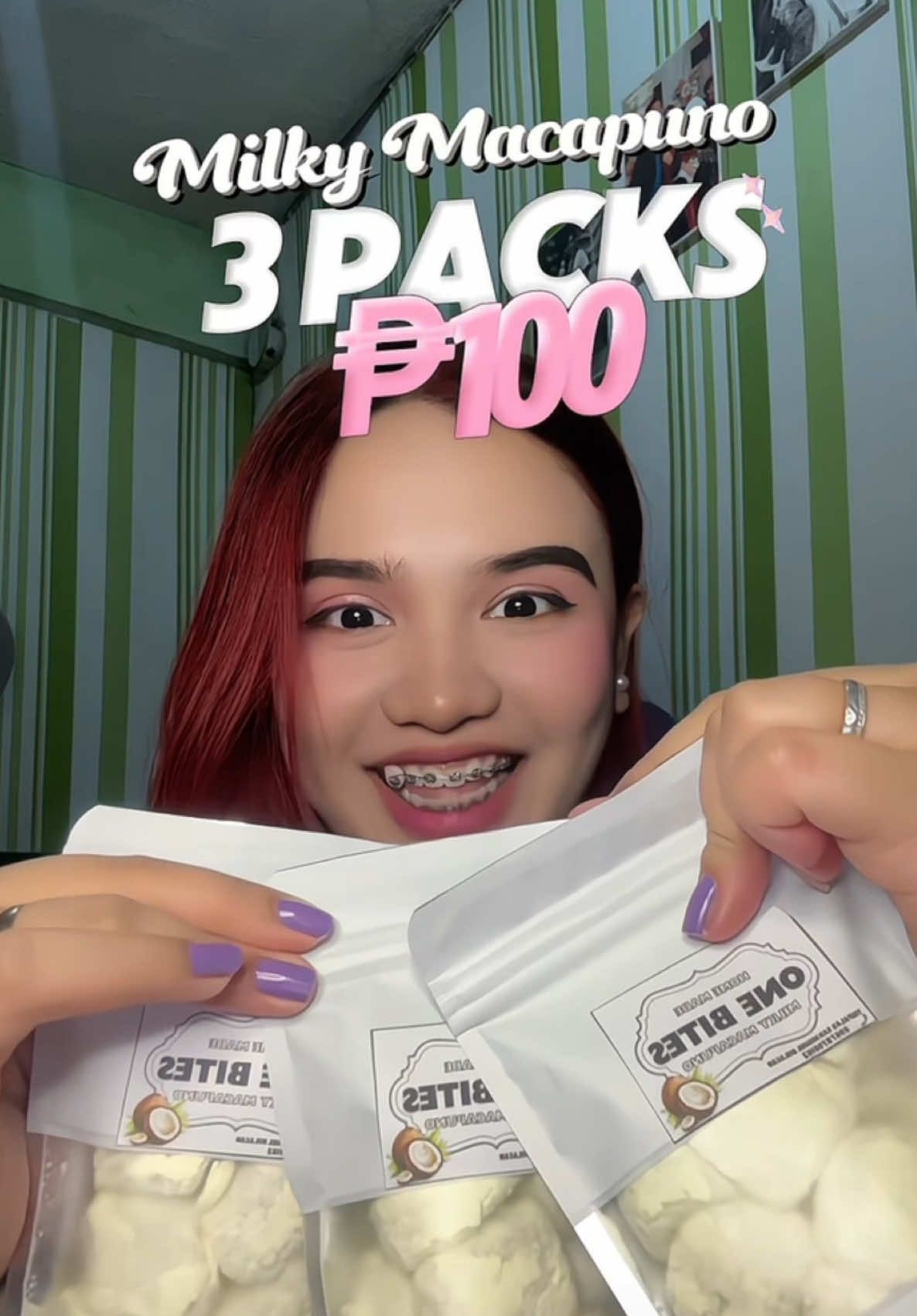 3 Packs ng milky macapuno ₱100only😭❤️ #fyp #foryoupage #macapuno #milkymacapuno 
