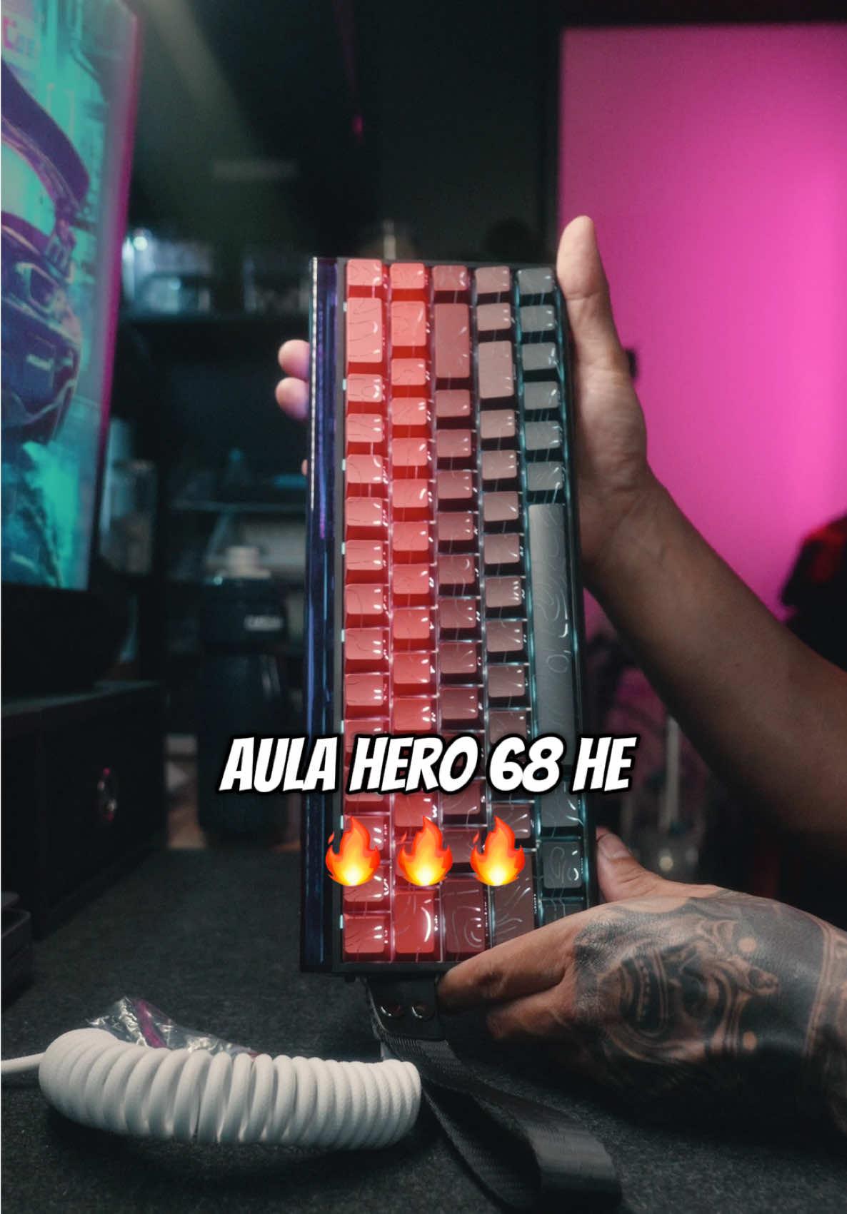 Aula Hero 68 HE is such a good looking gaming keyboard with the performance to match. With the budget price tag this is a hard one to beat. #gamingkeyboard #halleffectkeyboard #gamingkeyboardasmr #gamingkeyboards #aulahero68 