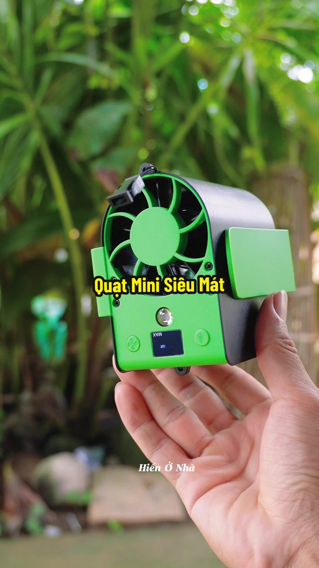 Quạt Mini đeo thắt lưng siêu mát Pin siêu trâu mà em dùng Tirek F17 #hienonha 